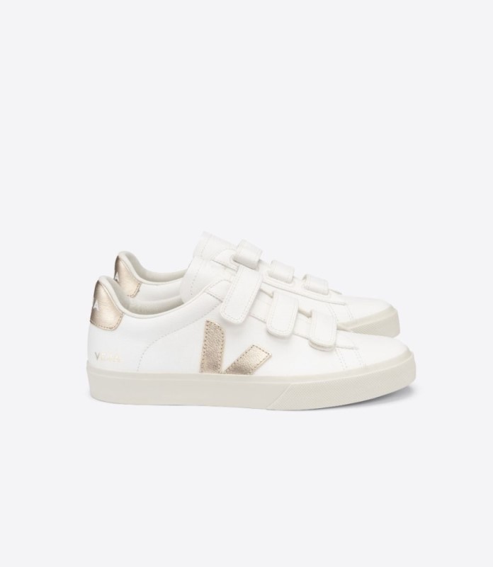 Veja Recife Chromefree Leather White Platine Australia