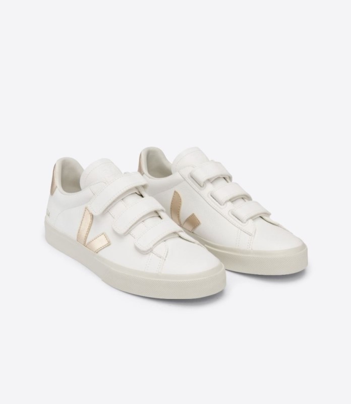 Veja Recife Chromefree Leather White Platine Australia