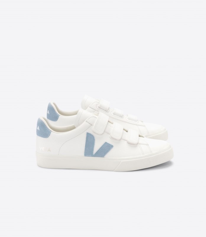 Veja Recife Chromefree Leather White Steel Australia