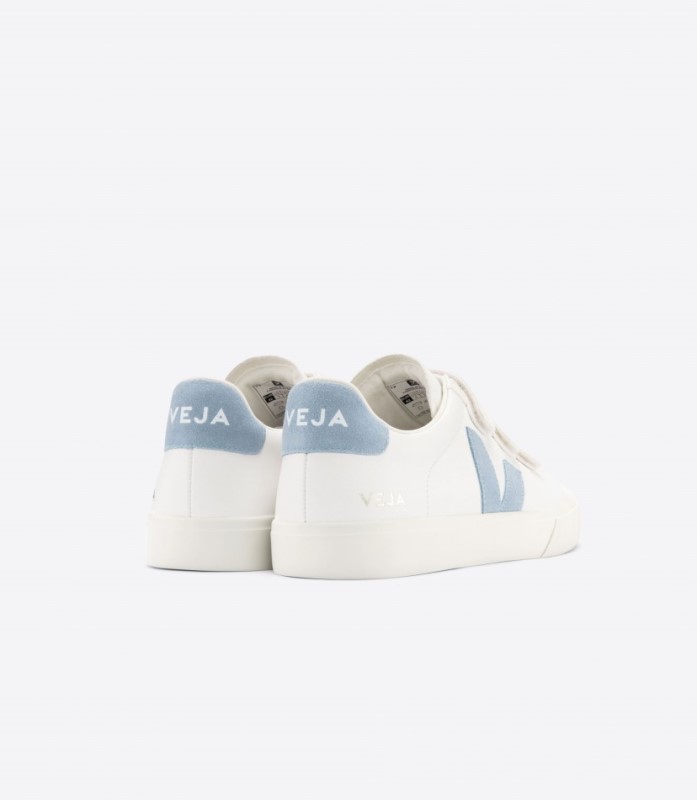 Veja Recife Chromefree Leather White Steel Australia