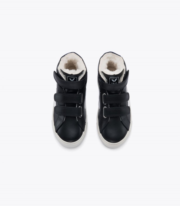 Veja Esplar Mid Fured Leather Black Cobalt Australia