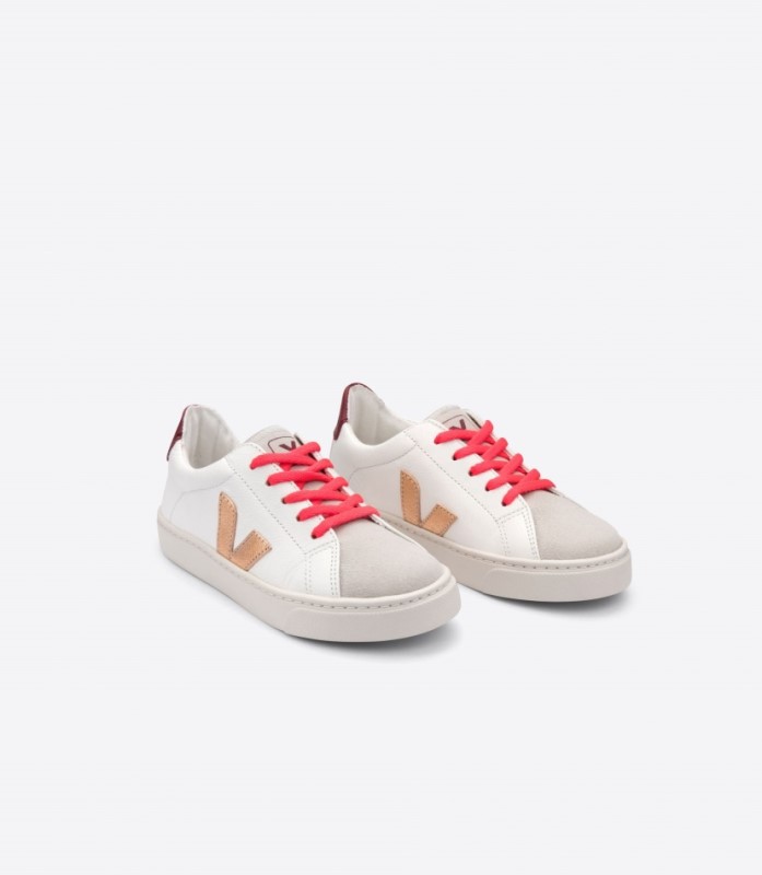 Veja Esplar Leather White Venus Rose Fluo Australia