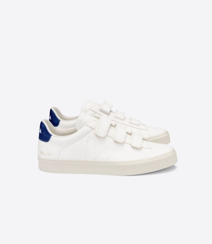 Veja Recife Chromefree Leather White Cobalt Australia