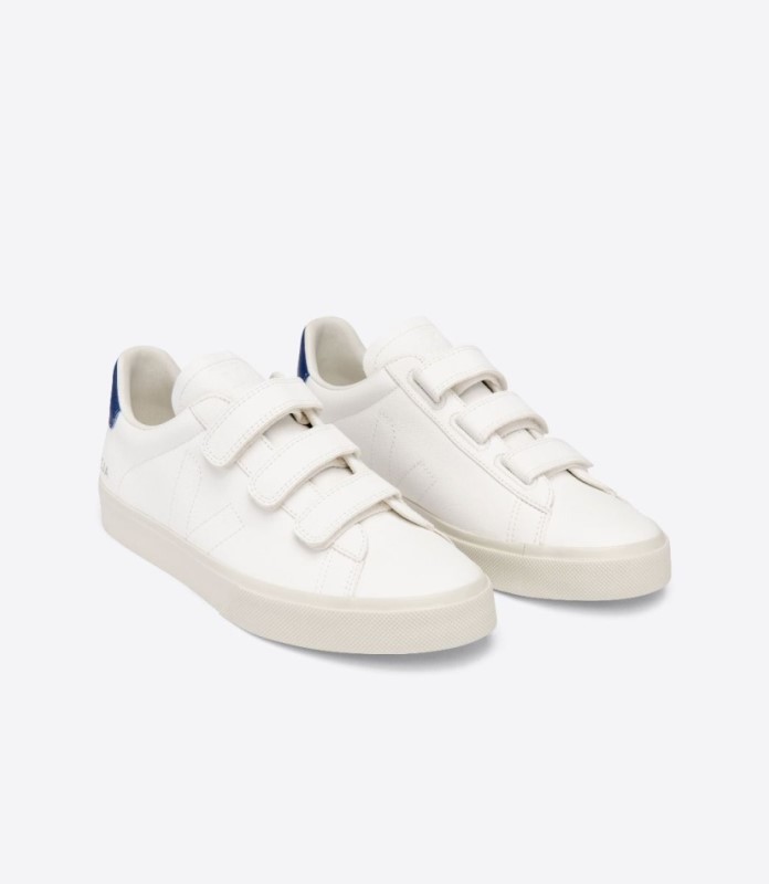 Veja Recife Chromefree Leather White Cobalt Australia