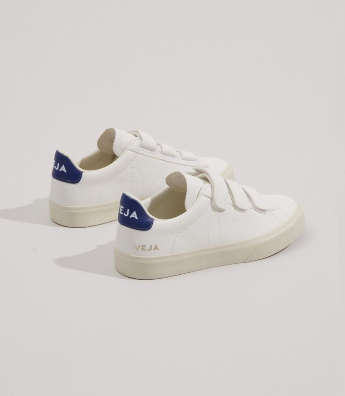 Veja Recife Chromefree Leather White Cobalt Australia