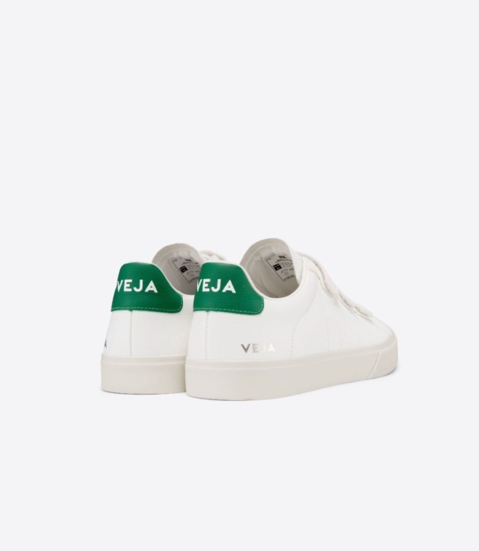 Veja Recife Chromefree Leather White Emeraude Australia
