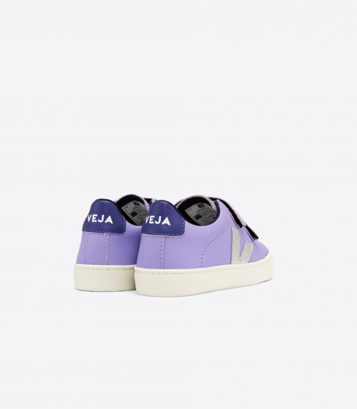 Veja Esplar Chromefree Leather Lavande Silver Purple Australia
