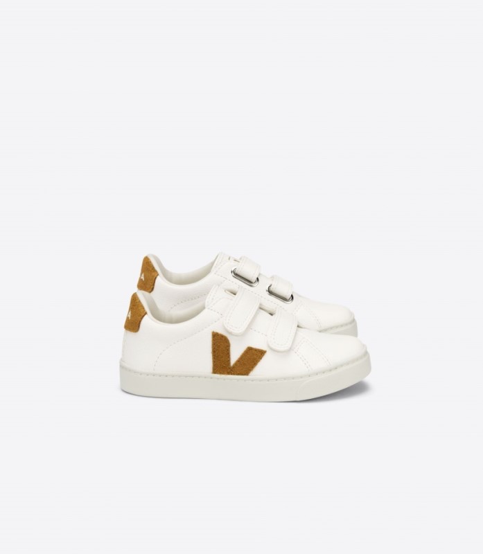 Veja Esplar Chromefree Leather White Camel Australia