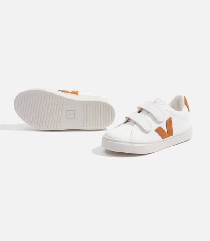 Veja Esplar Chromefree Leather White Camel Australia