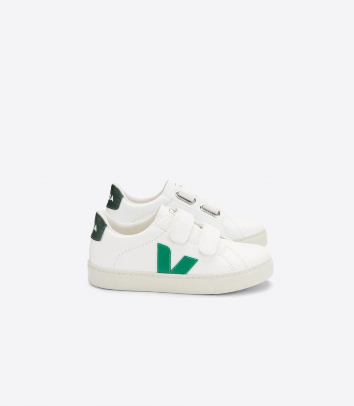 Veja Esplar Chromefree Leather White Emeraude Cyprus Australia