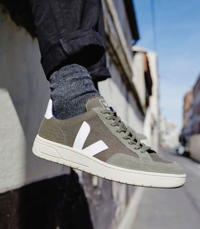 Veja V-12 Vegan B-Mesh Olive White Australia