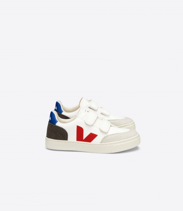 Veja V-12 Chromefree Leather White Multico Mud Australia