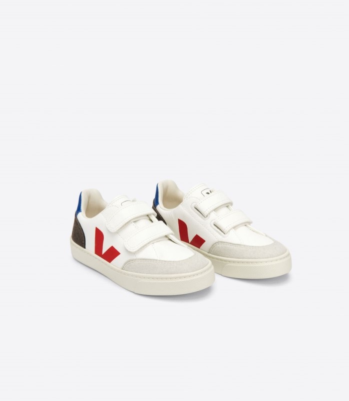 Veja V-12 Chromefree Leather White Multico Mud Australia