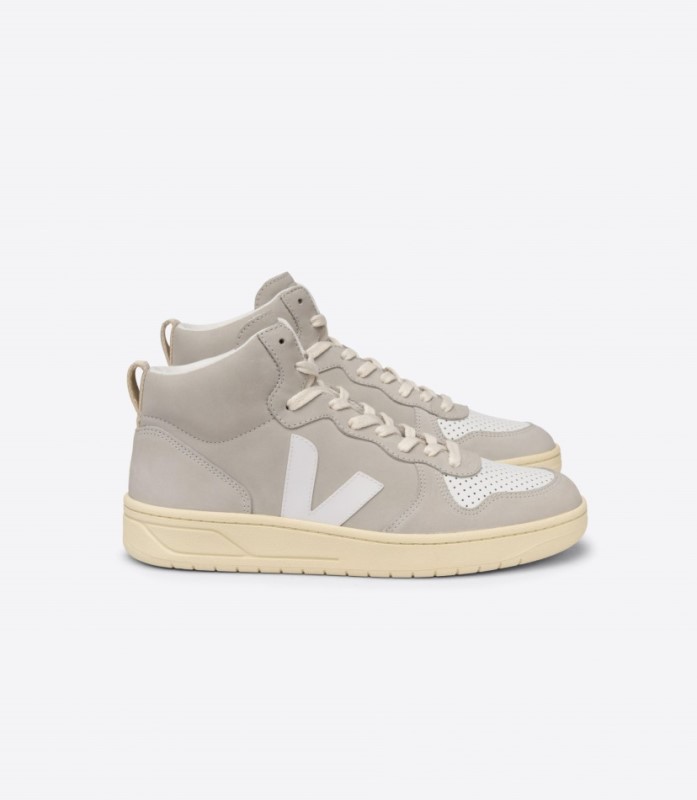 Veja V-15 Nubuck Natural White Australia