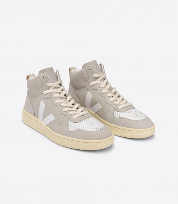 Veja V-15 Nubuck Natural White Australia