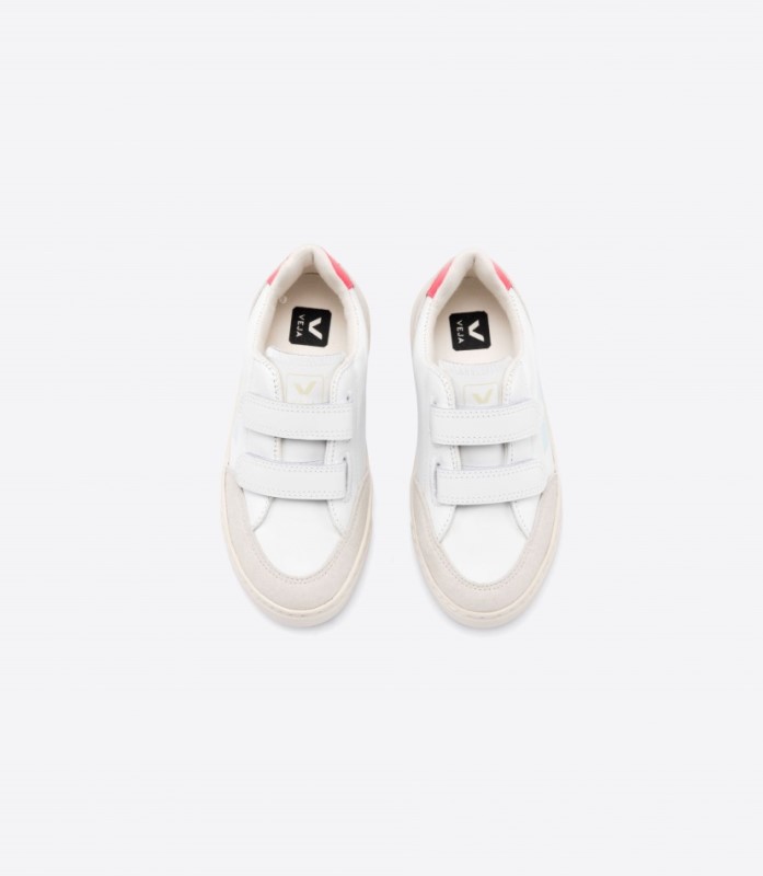 Veja V-12 Leather White Menthol Rose Fluo Australia
