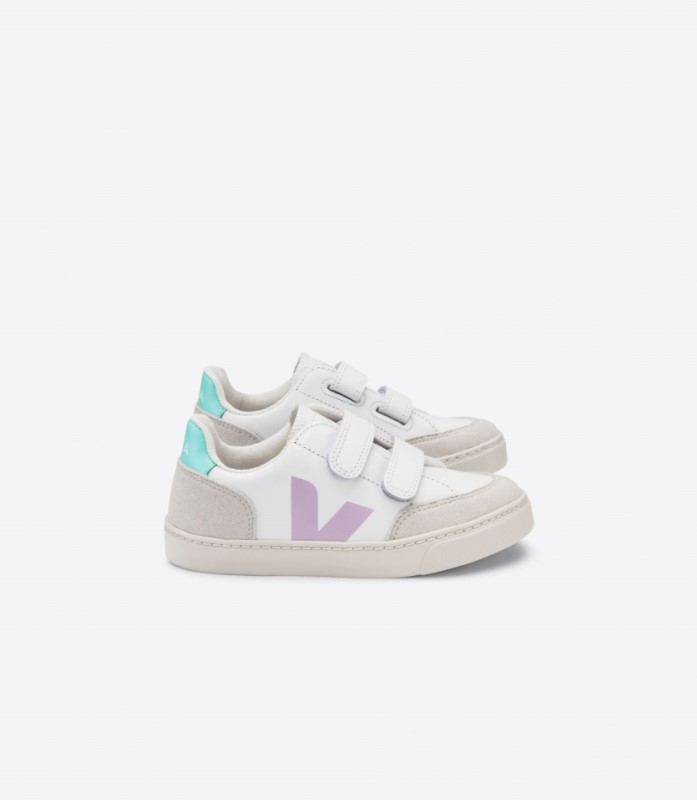 Veja V-12 Leather White Parme Turquoise Australia