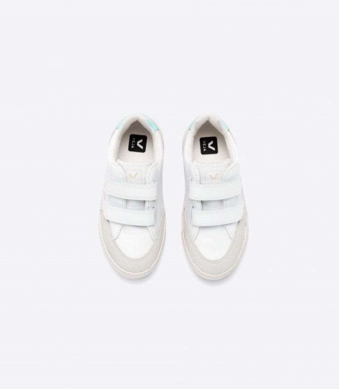 Veja V-12 Leather White Parme Turquoise Australia