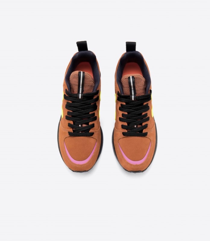 Veja Venturi Suede Tuile Jaune Fluo Black Sole Australia