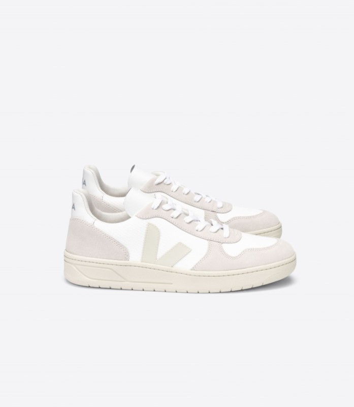 Veja V-10 B-Mesh White Natural Pierre Australia
