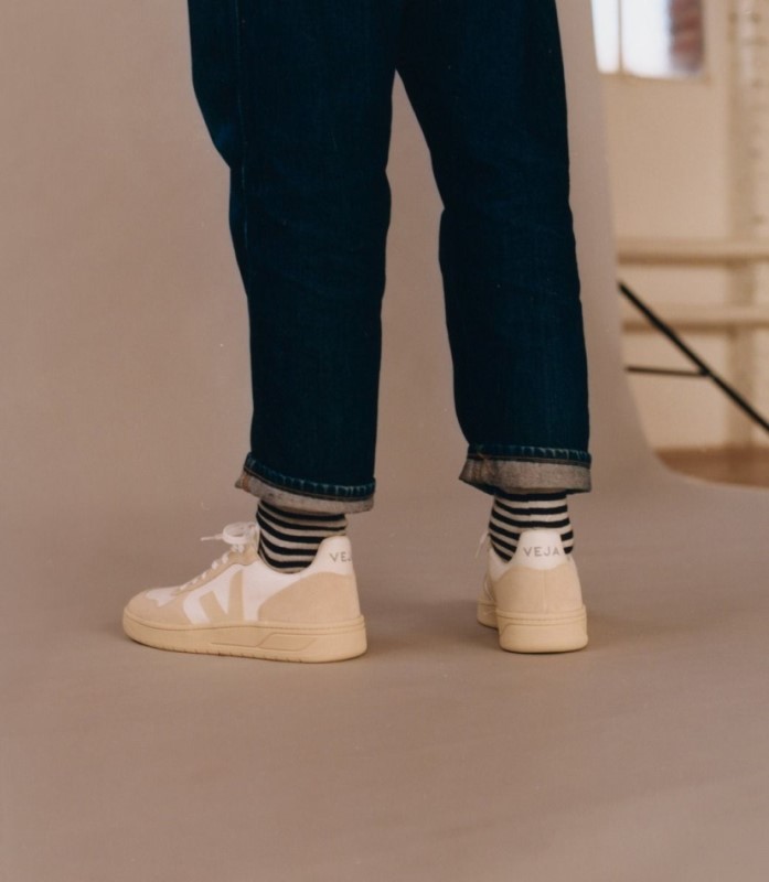 Veja V-10 B-Mesh White Natural Pierre Australia