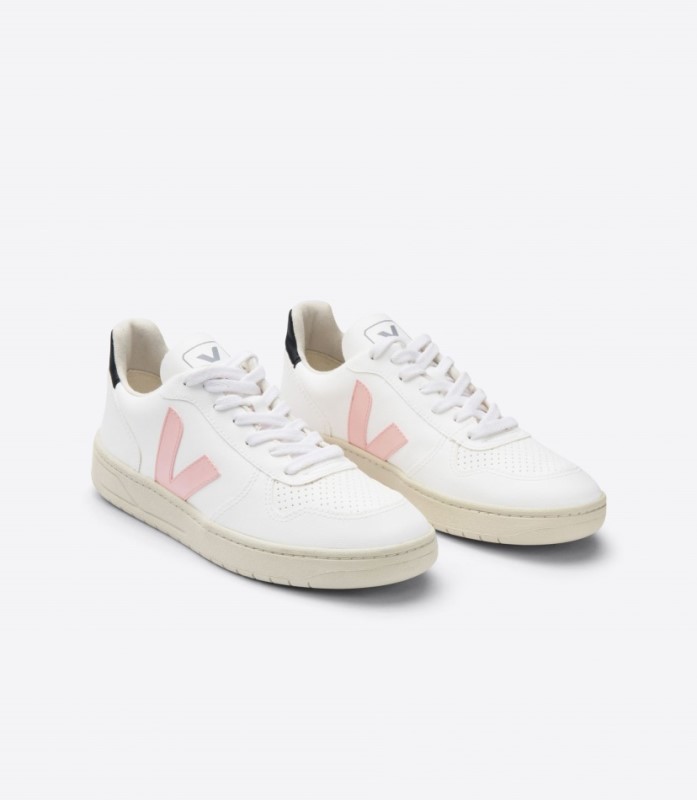 Veja V-10 Cwl White Petale Black Australia