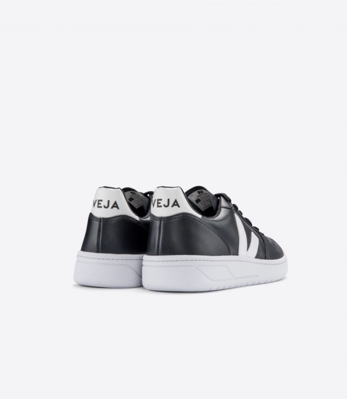 Veja V-10 Leather Black White White-Sole Australia
