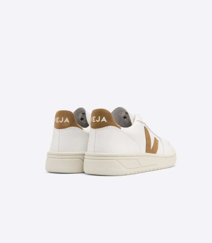 Veja V-10 Leather White Camel Australia