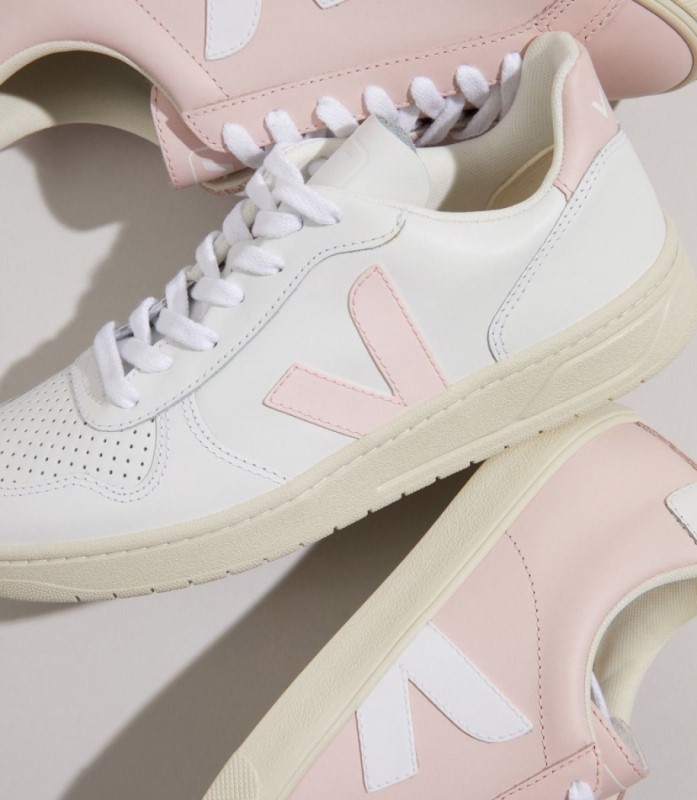 Veja V-10 Leather White Petale Australia
