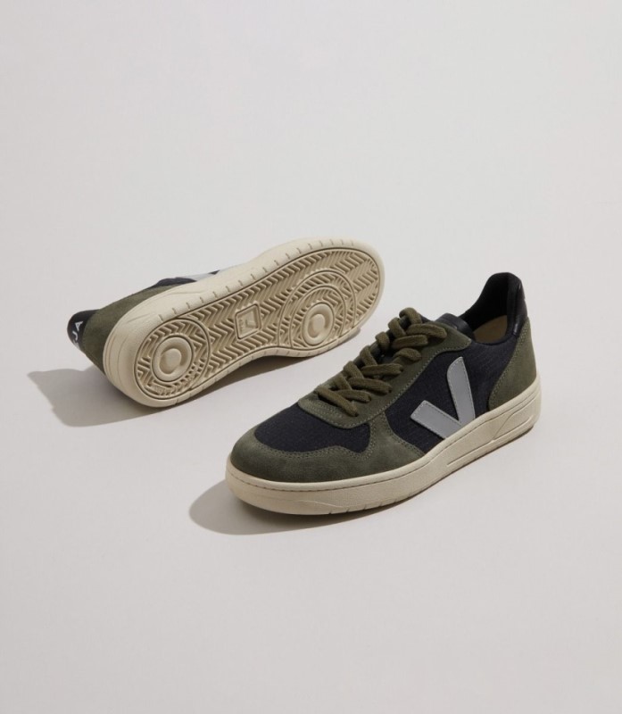 Veja V-10 Ripstop Black Oxford Grey Mud Australia