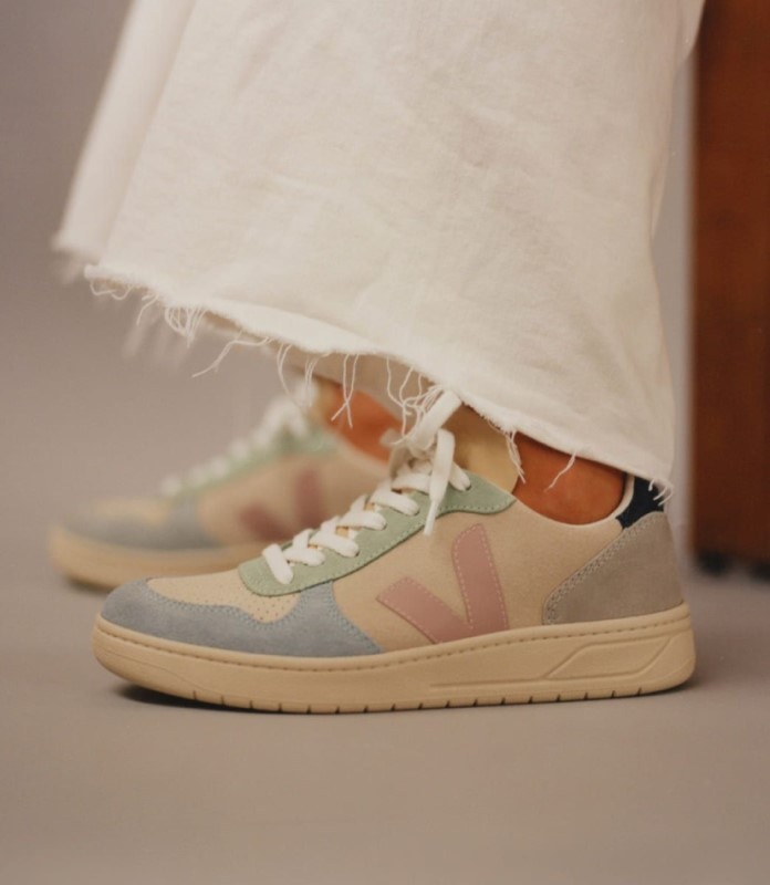 Veja V-10 Suede Multico Natural Babe Australia