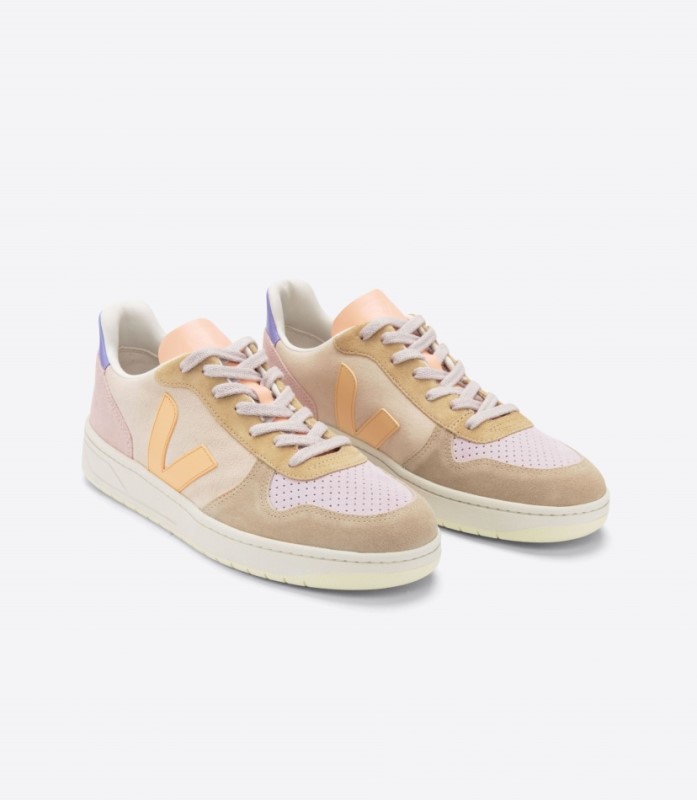 Veja V-10 Suede Multico Peach Australia