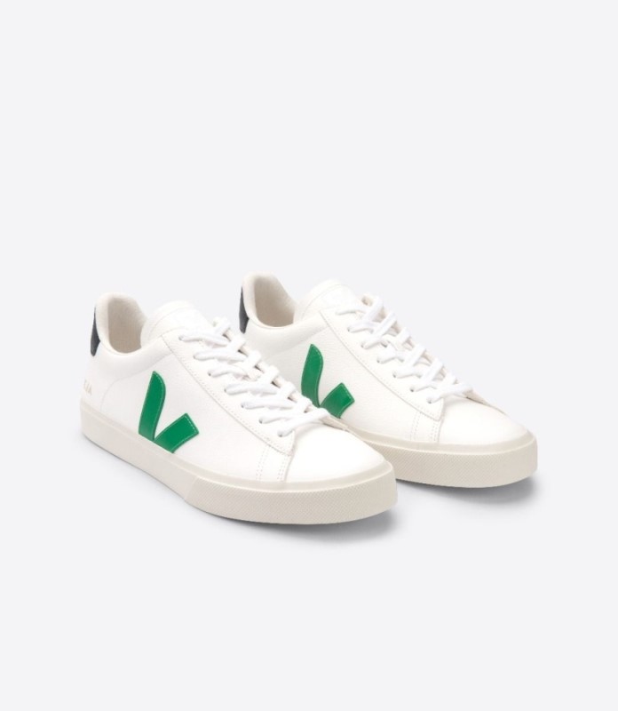 Veja Campo Chromefree Leather White Emeraude Black Australia