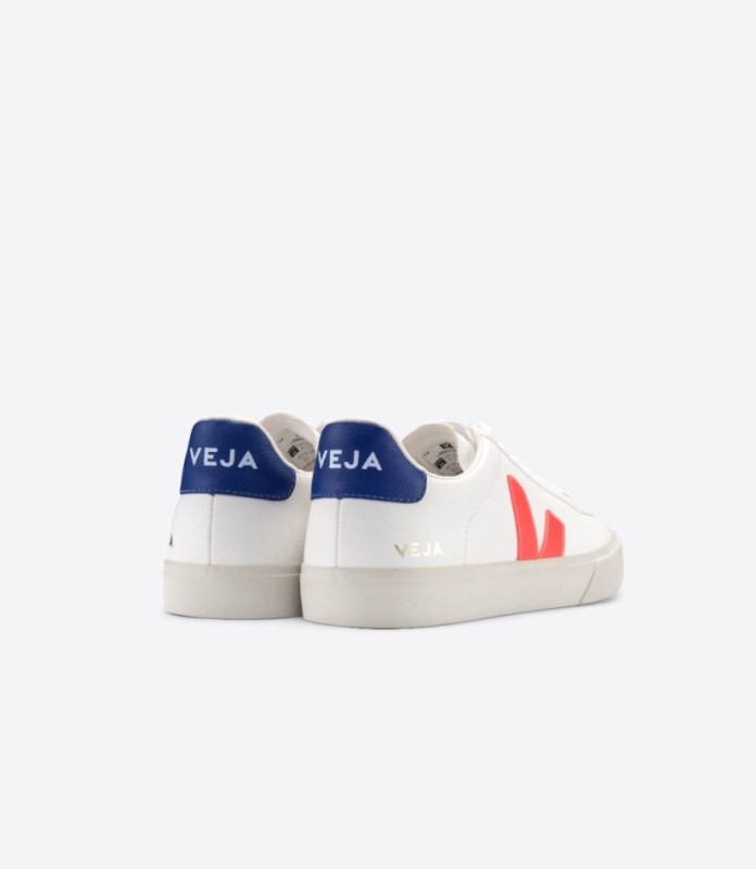 Veja Campo Chromefree Leather White Orange Fluo Australia