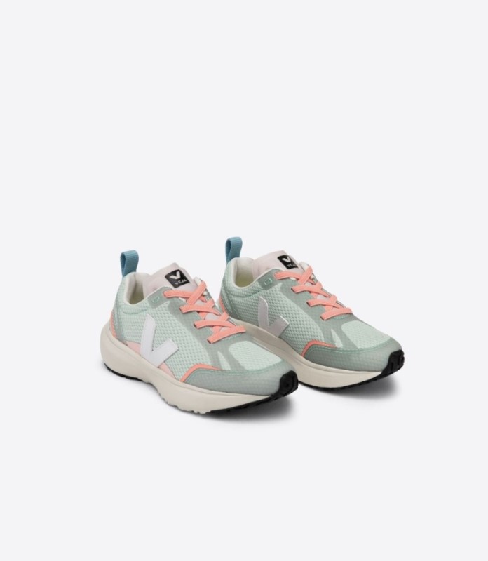 Veja Canary Elastic Laces Alveomesh Matcha White Australia