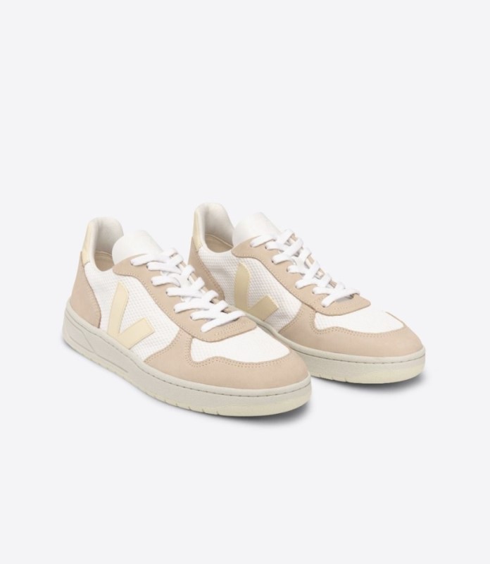 Veja V-10 Alveomesh White Butter Almond Australia
