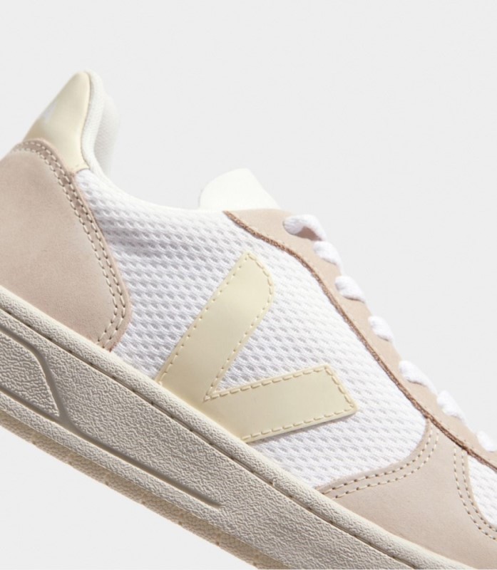 Veja V-10 Alveomesh White Butter Almond Australia