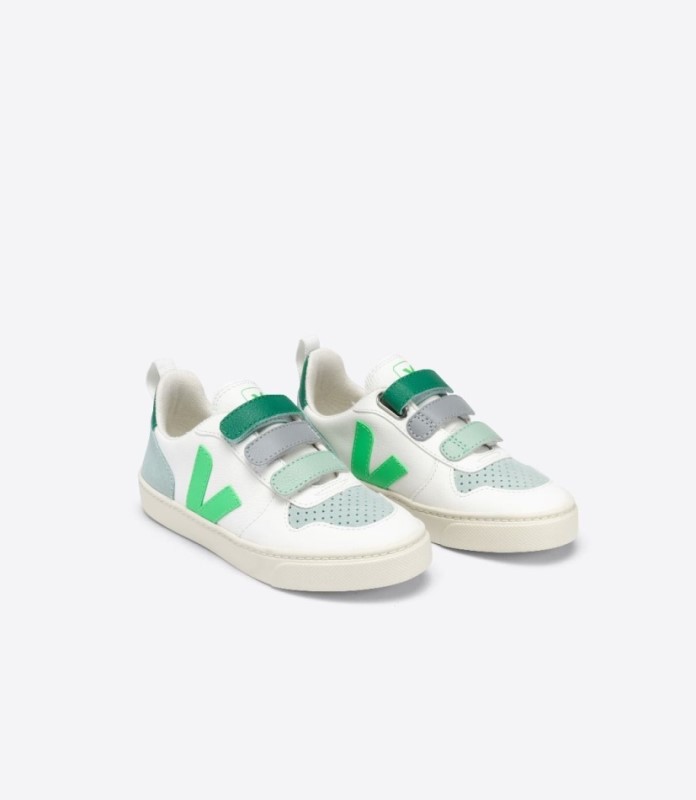 Veja V-10 Chromefree Leather White Absinthe Multico Australia
