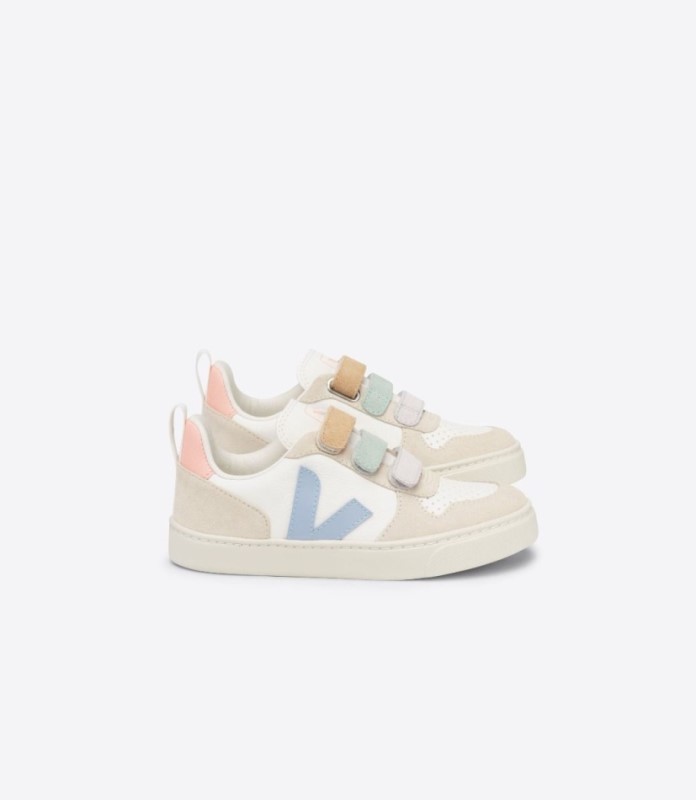 Veja V-10 Chromefree Multico White Blue Australia