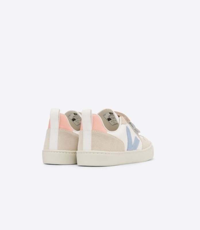 Veja V-10 Chromefree Multico White Blue Australia