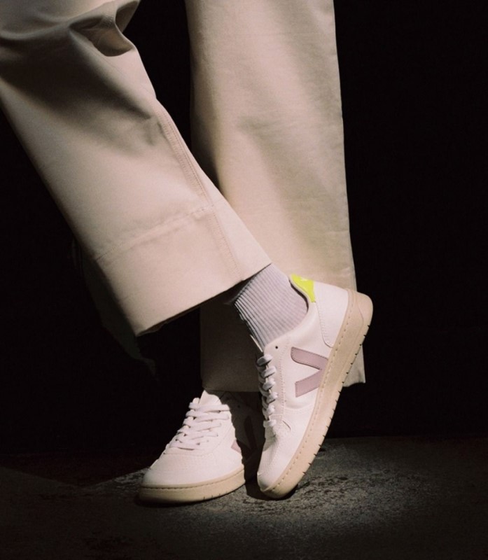 Veja V-10 Cwl White Parme Jaune-Fluo Australia