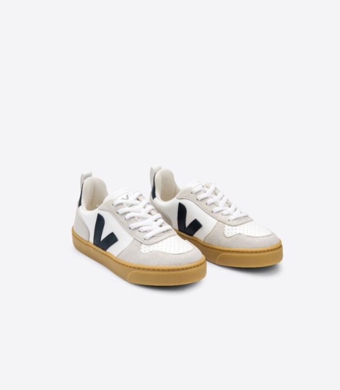 Veja V-10 Laces Cwl White Nautico Australia
