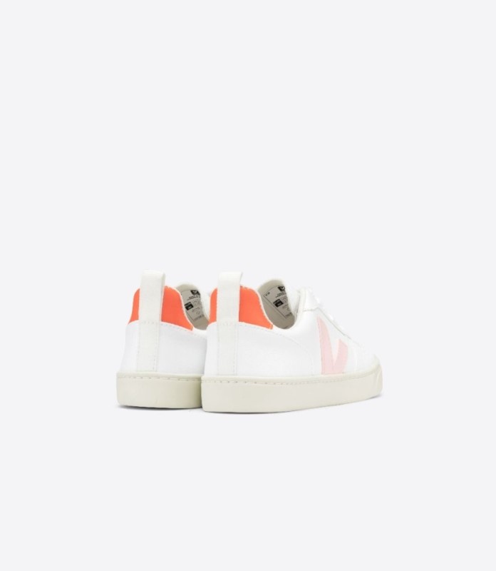 Veja V-10 Laces Cwl White Petale Orange Fluo Australia