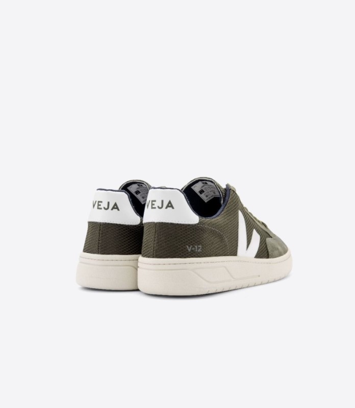 Veja V-12 B-Mesh Olive White Australia